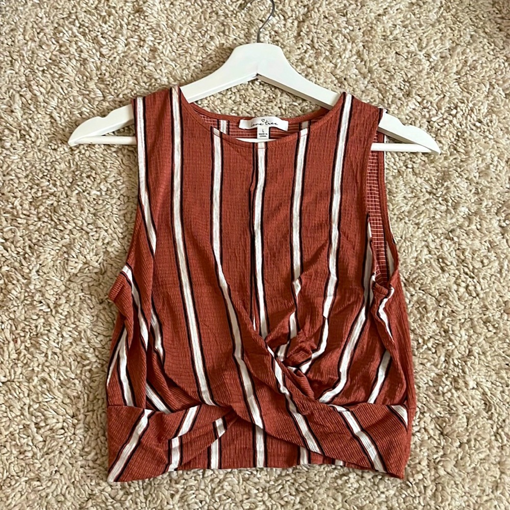 Large Lane Tree cropped tank top